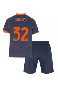 Inter Milan Federico Dimarco #32 Jalkapallovaatteet Lasten Kolmas peliasu 2025-26 Lyhythihainen (+ Lyhyet housut)